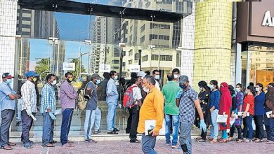 Photo of വന്ദേഭാരത് മിഷൻ: ടിക്കറ്റിന്റെ പേരിൽ തിരക്ക്; അബുദാബി ഖാലിദിയയിലെ എയർ ഇന്ത്യാ എക്സ്പ്രസ് ഓഫിസ് അടപ്പിച്ചു.