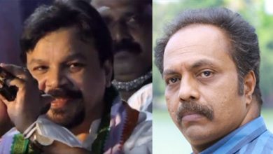 Photo of കമ്മ്യൂണിസ്റ്റാണെന്ന് പറഞ്ഞതിന് പിതാവിനോട് വിശദീകരണം ചോദിച്ചയാളാണ് കോണ്‍ഗ്രസ് വേദിയിലിരിക്കുന്നത്; ഷമ്മി തിലകന്‍