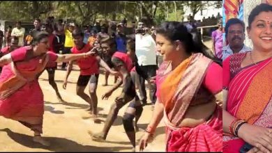Photo of കബഡി ടൂർണമെന്റ് ഉദ്ഘാടനം ചെയ്യാൻ എത്തി; ഒടുവിൽ കളത്തിലിറങ്ങി കയ്യടി നേടി റോജ