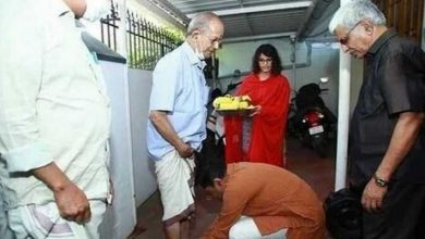 Photo of കാല് കഴുകലും ആദരിക്കലും എല്ലാം ഭാരതീയ സംസ്‌കാരത്തിന്റെ ഭാഗം; വിവാദമാക്കുന്നവർക്ക് സംസ്‌കാരമില്ലെന്ന് കരുതേണ്ടിവരും; ഇ. ശ്രീധരൻ
