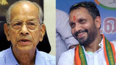 Photo of കേന്ദ്രം വിരട്ടിയപ്പോള്‍ വാക്ക് മാറ്റി സുരേന്ദ്രന്‍, മെട്രോമാന്‍ മുഖ്യമന്ത്രി സ്ഥാനാര്‍ത്ഥിയല്ലെന്ന്
