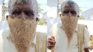Photo of മാസ്‌ക് വാങ്ങാന്‍ കാശില്ല, കിളിക്കൂട് മാസ്ക്കാക്കി വയോധികന്‍
