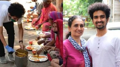Photo of തെരുവില്‍ അലയുന്ന 22,000 പേര്‍ക്ക് സൗജന്യമായി ഭക്ഷണം നല്‍കി അമ്മയും മകനും