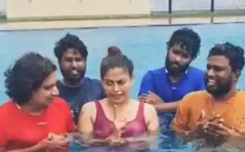 Photo of തരംഗമായി അനുശ്രീയുടെ തുള്ളി കളിക്കുന്ന കുഞ്ഞിപ്പുഴു