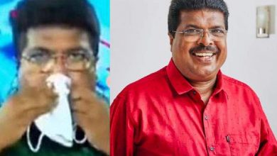 Photo of ചാനല്‍ ചര്‍ച്ചയ്ക്കിടെ മാസ്‌ക് കൊണ്ടു മുഖം തുടച്ചു,തെറ്റ് പറ്റിപ്പോയി; എം.എല്‍.എ.