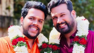 Photo of മൂന്നാം വിവാഹ​ വാര്‍ഷികം ആഘോഷിച്ച്‌ കേരളത്തിലെ ആദ്യ ​ഗേ  ദമ്പതികളായ നികേഷും സോനുവും