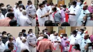 Photo of കോവിഡ് പ്രോട്ടോക്കോള്‍ ലംഘിച്ച് സിപിഎം സമ്മേളനം