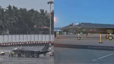 Photo of F-35 യുദ്ധവിമാനം തിരികെ ബ്രിട്ടനിലേക്ക്; ടെക്നിക്കൽ തകരാർ പരിഹരിച്ച് യാത്ര പുനരാരംഭിച്ചു
