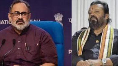 Photo of വ്യാജ വോട്ടർ പട്ടിക വിവാദം തെരഞ്ഞെടുപ്പിനു മുന്നോടിയായുള്ള ശ്രദ്ധതിരിക്കൽ: രാജീവ് ചന്ദ്രശേഖർ