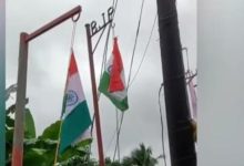 Photo of ബിജെപിയുടെ കൊടിമരത്തിൽ ദേശീയ പതാക കെട്ടിയ സംഭവം; പൊലീസിൽ പരാതി നൽകി ഡിവൈഎഫ്ഐ