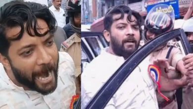 Photo of വടകരയില്‍ ഷാഫി പറമ്പില്‍ എംപിയുടെ വാഹനം തടഞ്ഞ് പ്രതിഷേധക്കാർ; വടകര അങ്ങാടിയില്‍ നിന്ന് പേടിച്ച് പോകില്ലെന്ന് എംഎൽഎ