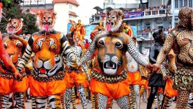 Photo of ഓണാഘോഷങ്ങൾക്ക് സമാപനം കുറിച്ച് തൃശ്ശൂരിൽ ഇന്ന് പുലിക്കളി