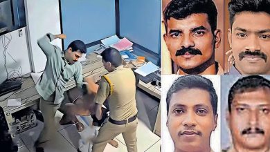 Photo of യൂത്ത് കോണ്‍ഗ്രസ് നേതാവിനെ മര്‍ദിച്ച സംഭവം; എസ്ഐ അടക്കം നാലു പേരെ സസ്പെൻഡ് ചെയ്യും,
