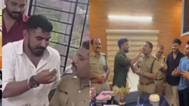 Photo of പൊലീസ് സ്റ്റേഷനില്‍ ജന്മദിന കേക്ക് മുറിച്ച സംഭവം; മുന്‍ ഇന്‍സ്‌പെക്ടര്റെ സര്‍വീസില്‍ നിന്ന് സസ്‌പെന്‍ഡ് ചെയ്തു.