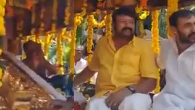 Photo of ശബരിമല സ്വർണവാതിൽ വിവാ​ദം; ഉണ്ണികൃഷ്ണൻ പോറ്റി നടത്തിയ പൂജയിൽ പങ്കെടുത്ത് നടൻ ജയറാമും ശിവമണിയും