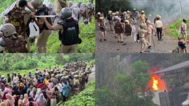 Photo of അറവു മാലിന്യ സംസ്കരണത്തിനെതിരായ പ്രതിഷേധം; താമരശ്ശേരി ഫ്രഷ് കട്ട് ഫാക്ടറിക്ക് തീയിട്ടു, എസ്.പി ഉൾപ്പെടെ നിരവധി പേർക്ക് പരിക്ക്