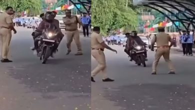 Photo of രാഷ്ട്രപതി ദ്രൗപദി മുർമുവിന്റെ പാലാ സന്ദർശനത്തിനിടെ സുരക്ഷാ വീഴ്ച; നിയന്ത്രണം ലംഘിച്ച് ബെെക്കിലെത്തി വിഡിയോ പകർത്തി